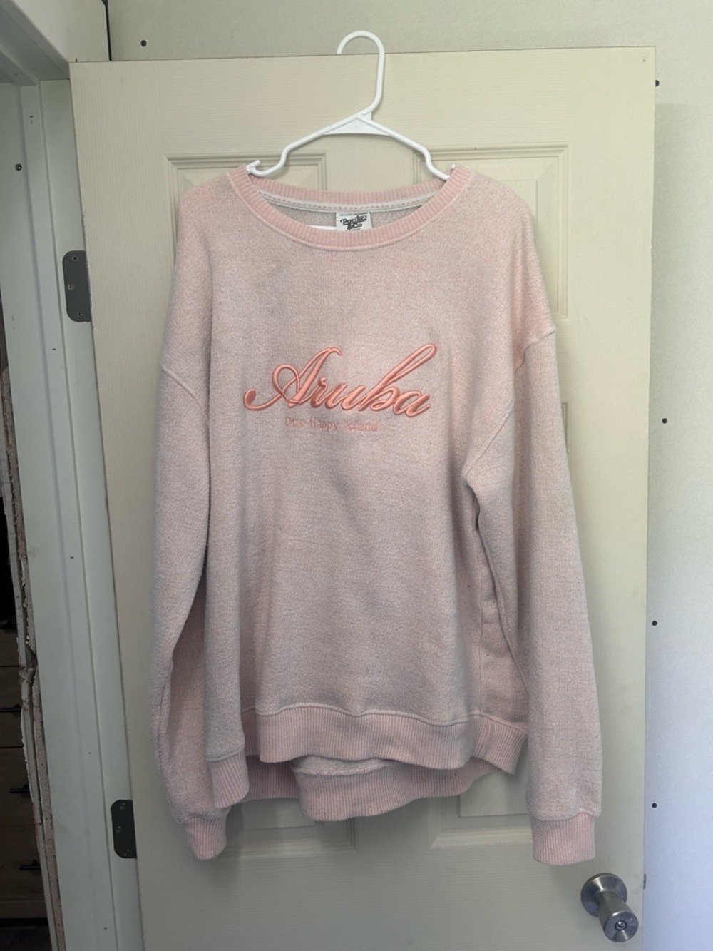 Script Logo Pink Women's Crewneck Sweater